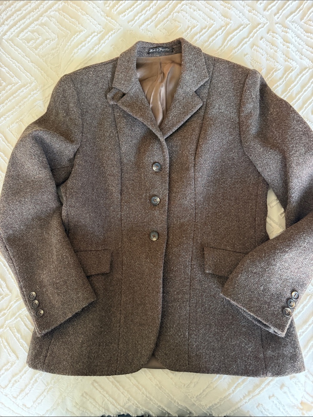 Triumph Brown Tweed Wool-Blend Blazer